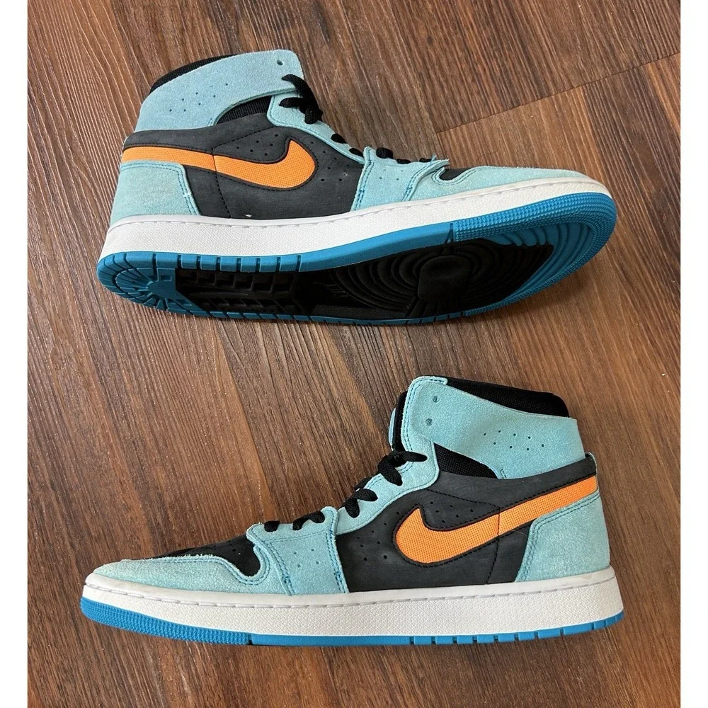 Nike Air Jordan 1 Zoom Air CMFT 2 Mens Size 10.5  Bleached Aqua DV1307-408 Shoes